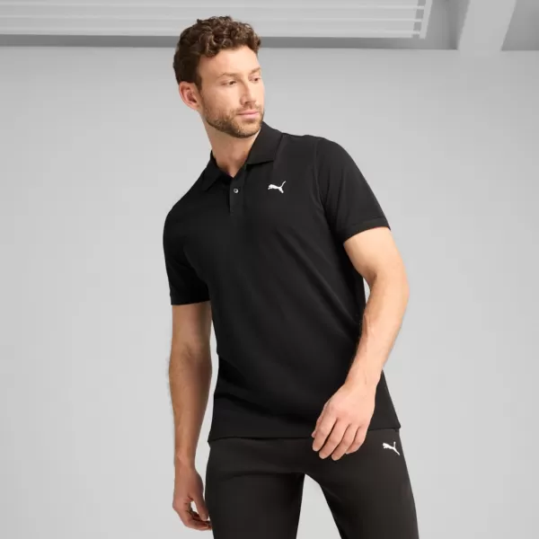  Мъжка тениска с яка PUMA ESS PIQUE POLO 682554-01 ЧЕРЕН 