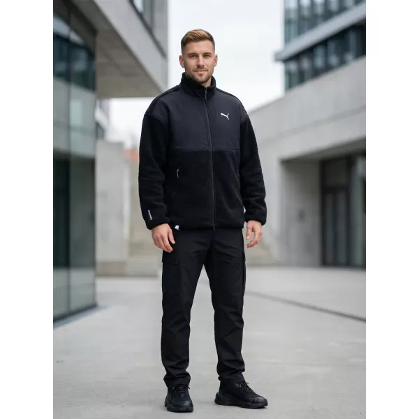  Мъжко яке PUMA TECH SOFT TECH RELAXED SHERPA JACKET 632104-01 ЧЕРЕН 