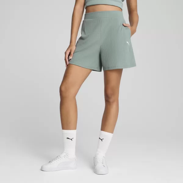  Дамски къси панталони PUMA ESS ELEVATED SHORTS 685026_30 ЗЕЛЕНА ЛУНА 