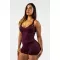 Оформящ фитнес гащеризон STRONG BEAUTY 427 ТЪМНО ЧЕРВЕН Nebbia