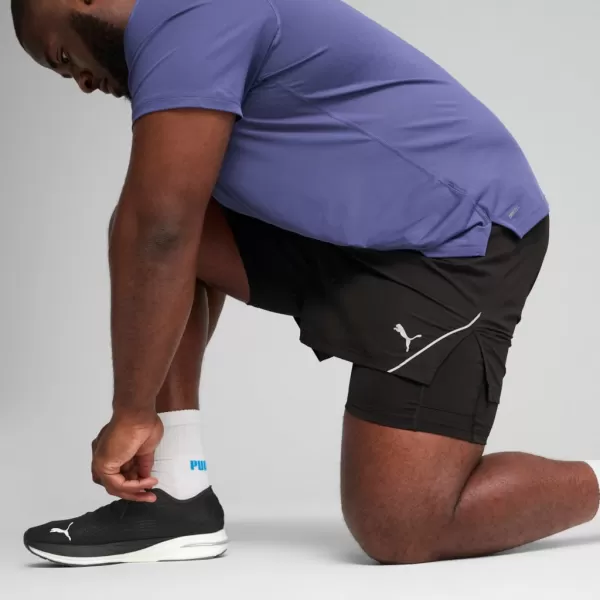  Къси панталони PUMA M RUN ULTRAWEAVE 2IN1 5"" SHORT​ 526635-01 ЧЕРНО 