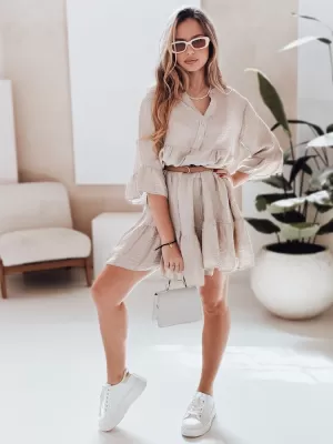 Рокля DSTREET LYVONNE EY2615 БЕЖОВО